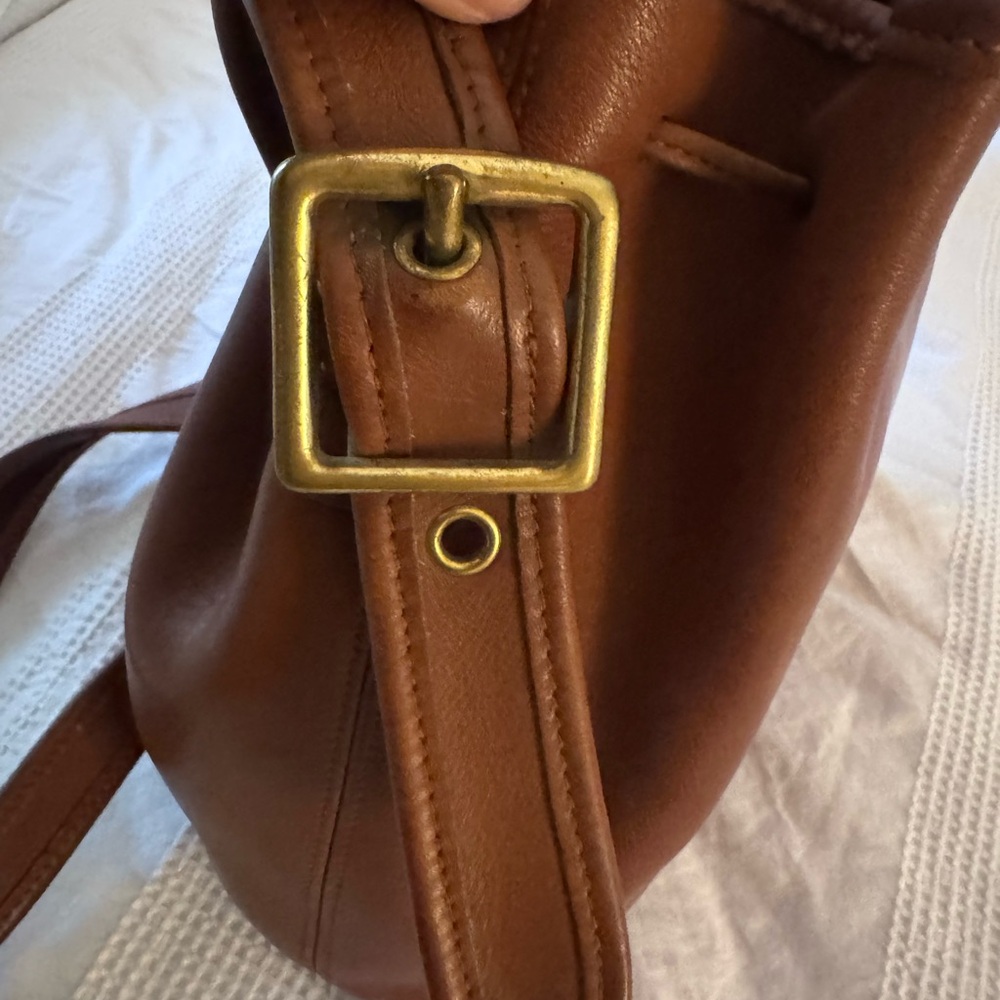 Coach Vintage Lulu’s Legacy Brown Leather Shoulder Bag 9952 - Picture 8 of 10